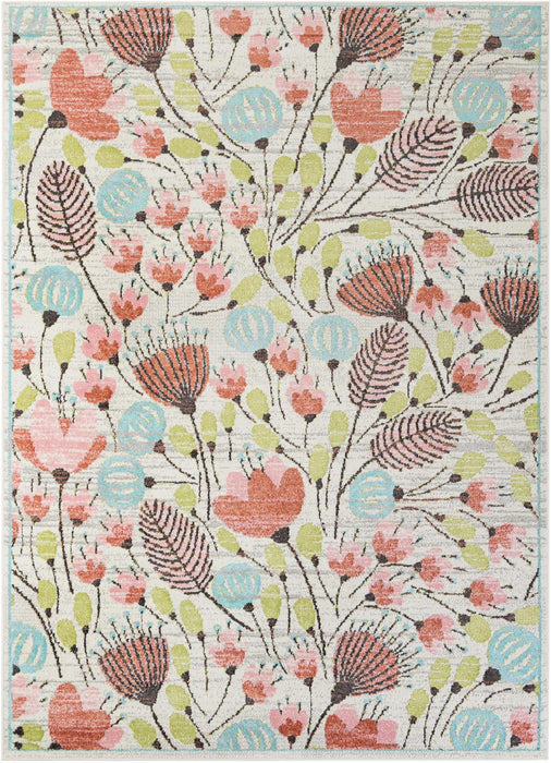 Unique Loom Whimsy Kids Collection Area Rug - Wildflowers