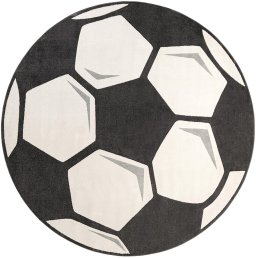 Unique Loom Whimsy Kids Collection Area Rug - Soccer Ball