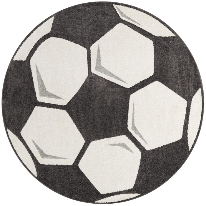 Unique Loom Whimsy Kids Collection Area Rug - Soccer Ball