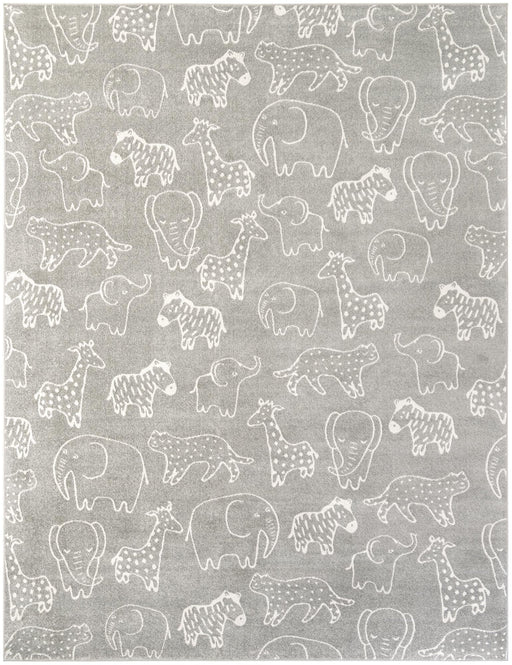 Unique Loom Whimsy Kids Collection Area Rug - Safari Animals