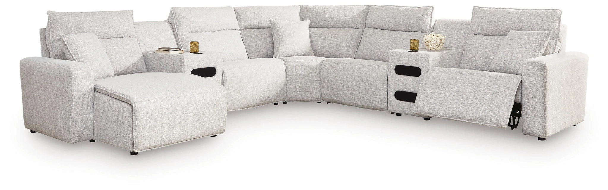 Modmax II Power Reclining Sectional with Chaise and Audio Consoles